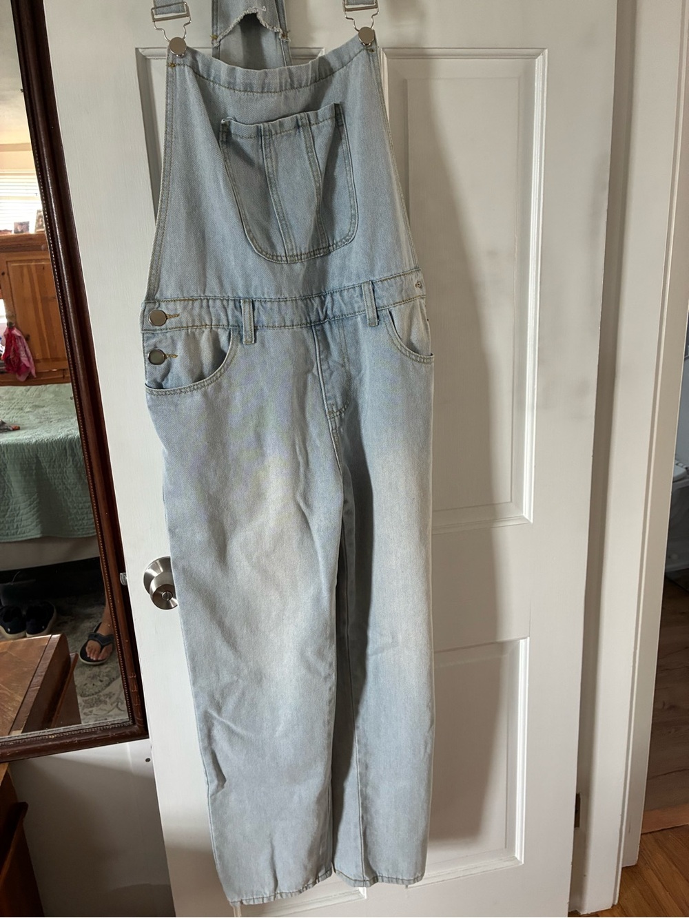 Light Wash Denim women’s Overalls - Classic Workwear Style